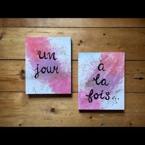 Peinture deux pièces